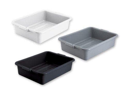 Winco 5" Polypropylene Dish Bin - Various Colours - Omni Food Equipment