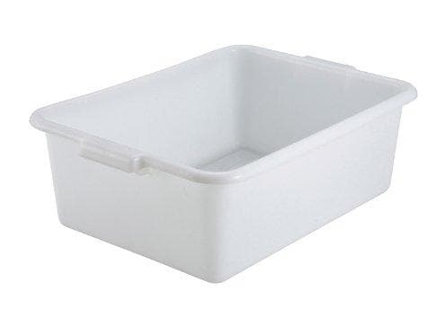 Winco 7" Polypropylene Dish Bin - Various Colours - Omni Food Equipment