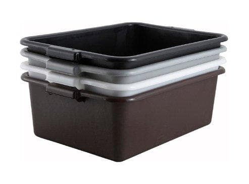 Winco 7" Polypropylene Dish Bin - Various Colours - Omni Food Equipment