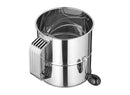 Winco 8 Cup Stainless Steel Rotary Sifter - Omni Food Equipment