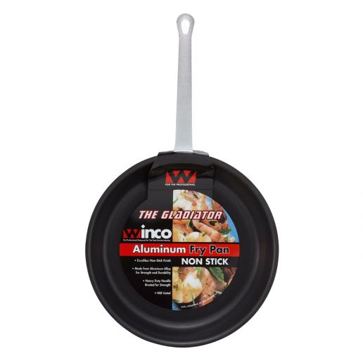 Winco AFP-12XC Gladiator 12" Non-Stick Aluminum Fry Pan - Excalibur Finish