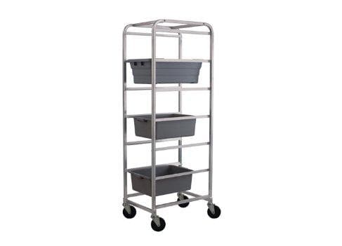 Winco Aluminum 6 Tier Bus Bin Rack - Omni Food Equipment