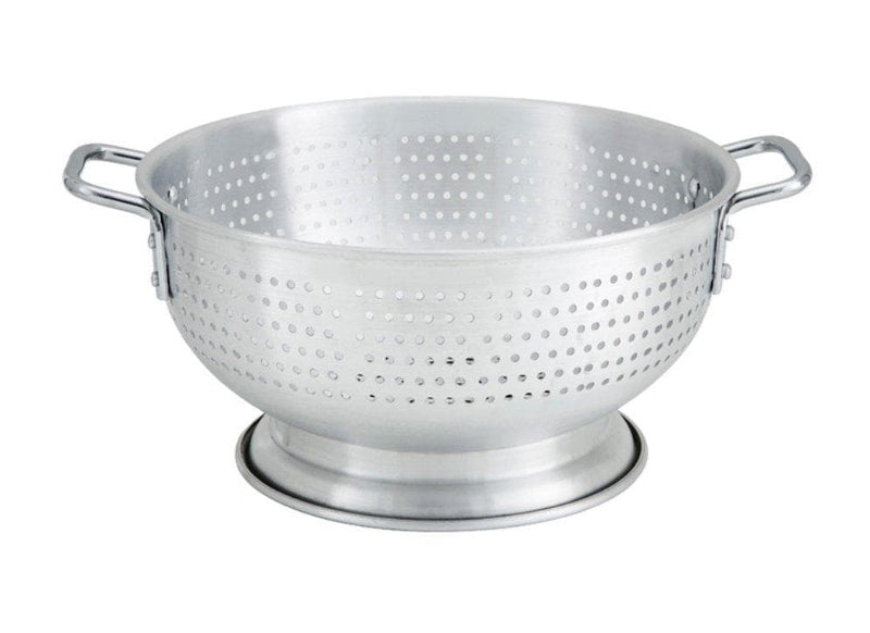 Winco Aluminum Colander with Base & Handle - Various Sizes - Omni Food Equipment