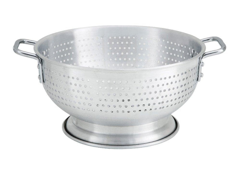 Winco Aluminum Colander with Base & Handle - Various Sizes - Omni Food Equipment