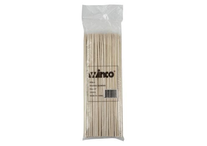 Winco Bamboo Skewers (Bag of 100) - Various Sizes - Omni Food Equipment