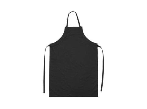 Winco Black Lightweight Dishwashing Apron - Omni Food Equipment