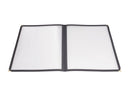 Winco Black Panel Menu Cover - Various Sizes - Omni Food Equipment