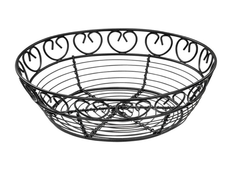 Winco Black Wire Bread Basket - Various Sizes - Omni Food Equipment