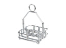 Winco Chrome Plated Cruet Rack for Salt/Pepper Shaker & Sugar Packets - Omni Food Equipment