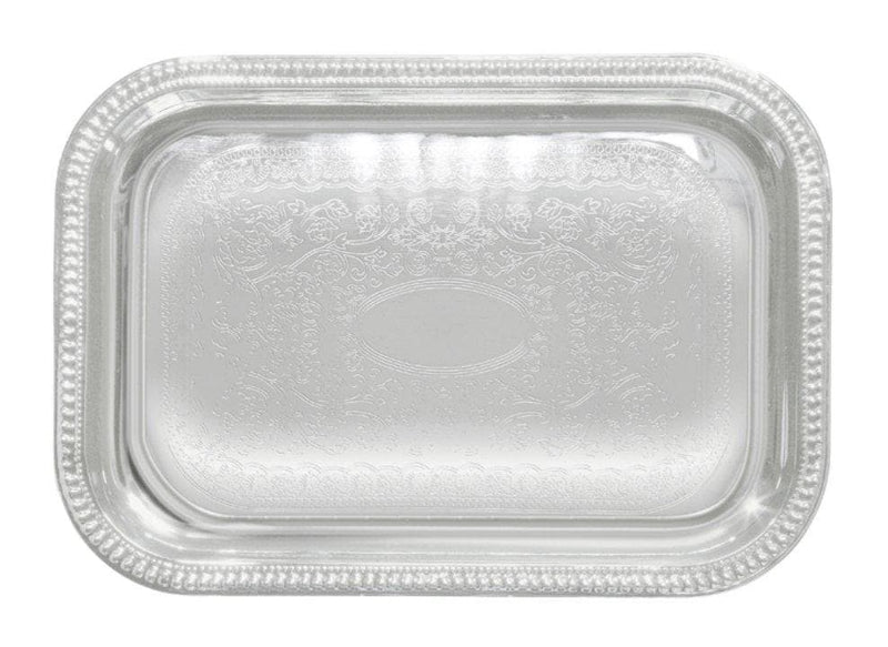 Winco Chrome-Plated Serving Tray - Various Shapes/Sizes - Omni Food Equipment