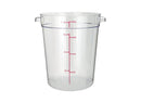 Winco Clear Polycarbonate Round Storage Container - Various Sizes - Omni Food Equipment