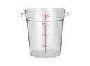 Winco Clear Polycarbonate Round Storage Container - Various Sizes - Omni Food Equipment
