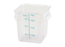 Winco Clear Polycarbonate Square Storage Container - Various Sizes - Omni Food Equipment