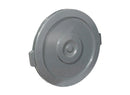 Winco Gray Round Trash Bin Cover - Omni Food Equipment