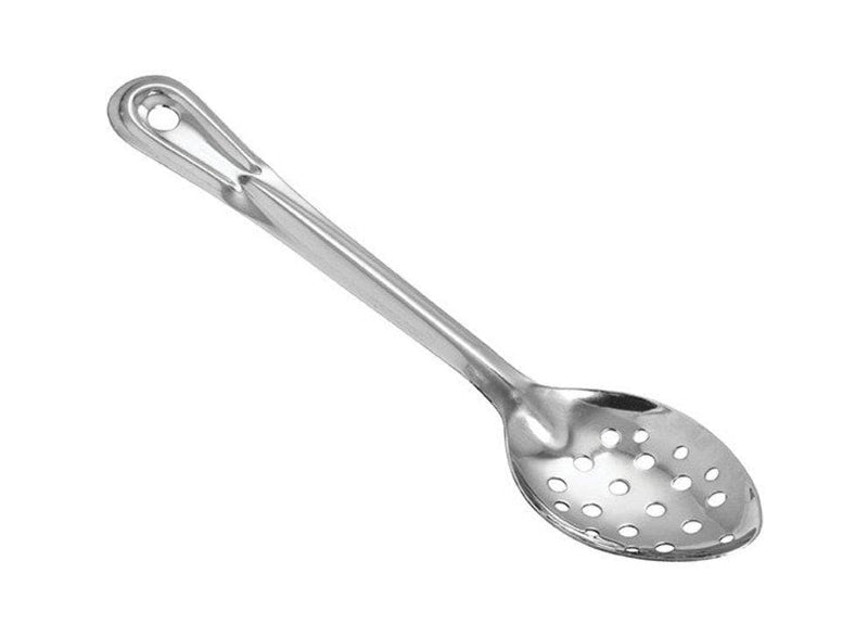 Winco Heavy-Duty Stainless Steel Basting Spoon - Various Sizes - Omni Food Equipment