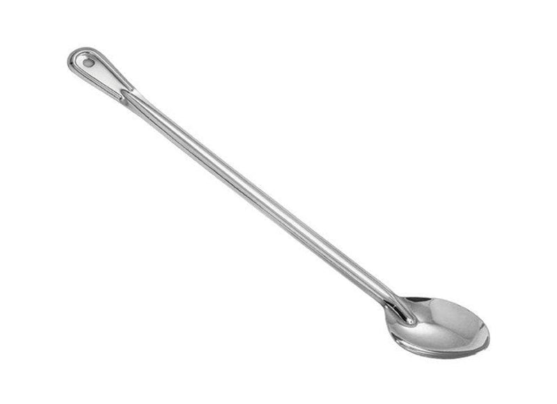 Winco Heavy-Duty Stainless Steel Basting Spoon - Various Sizes - Omni Food Equipment