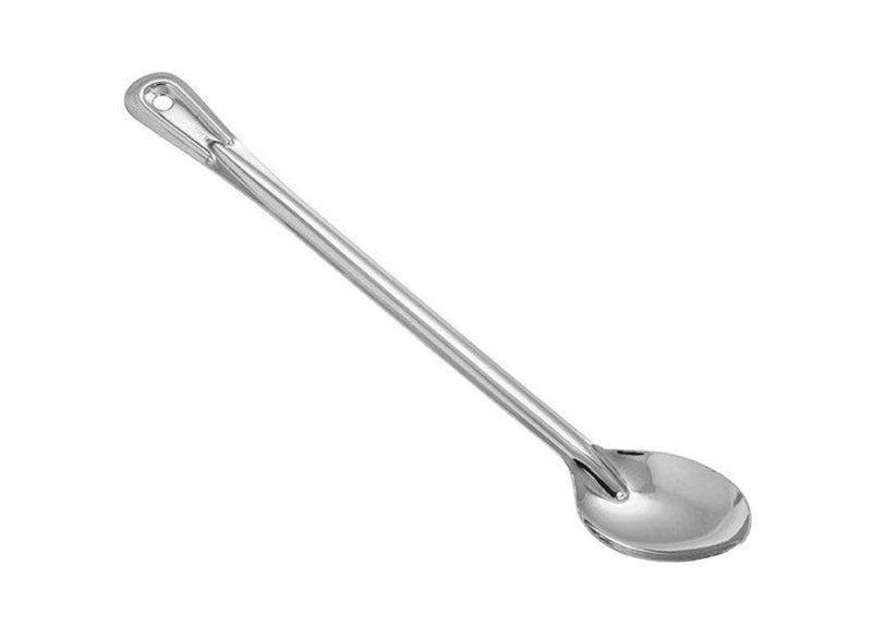 Winco Heavy-Duty Stainless Steel Basting Spoon - Various Sizes - Omni Food Equipment