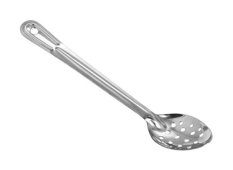 Winco Heavy-Duty Stainless Steel Basting Spoon - Various Sizes - Omni Food Equipment