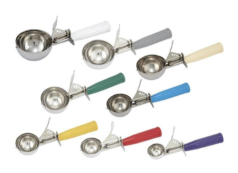 Winco Ice Cream Disher With Plastic Handle - Various Sizes - Omni Food Equipment