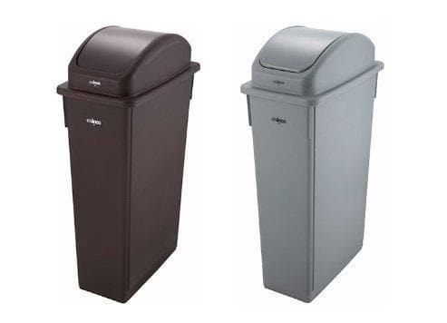 Winco Lids For Slender 23 Gal Trash Bins - Various Colours - Omni Food Equipment