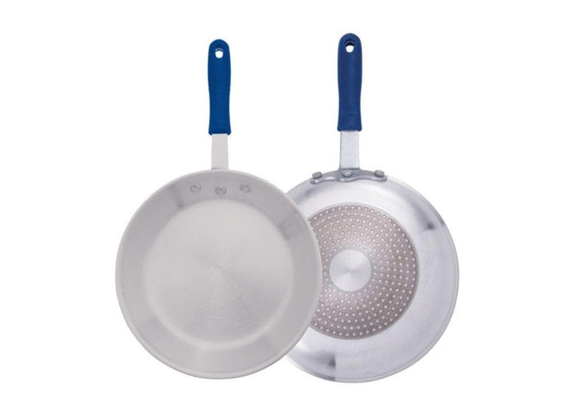 Winco Natural Finish Aluminum Fry Pans - Various Sizes - Omni Food Equipment