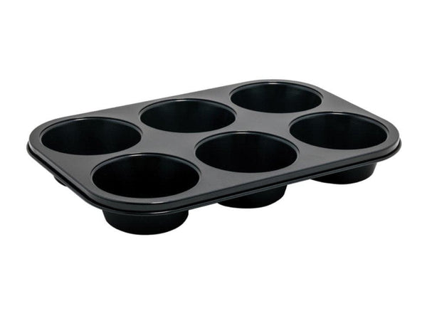 Winco Non-Stick Carbon Steel 6 Jumbo Cup Muffin Pan - Omni Food Equipment