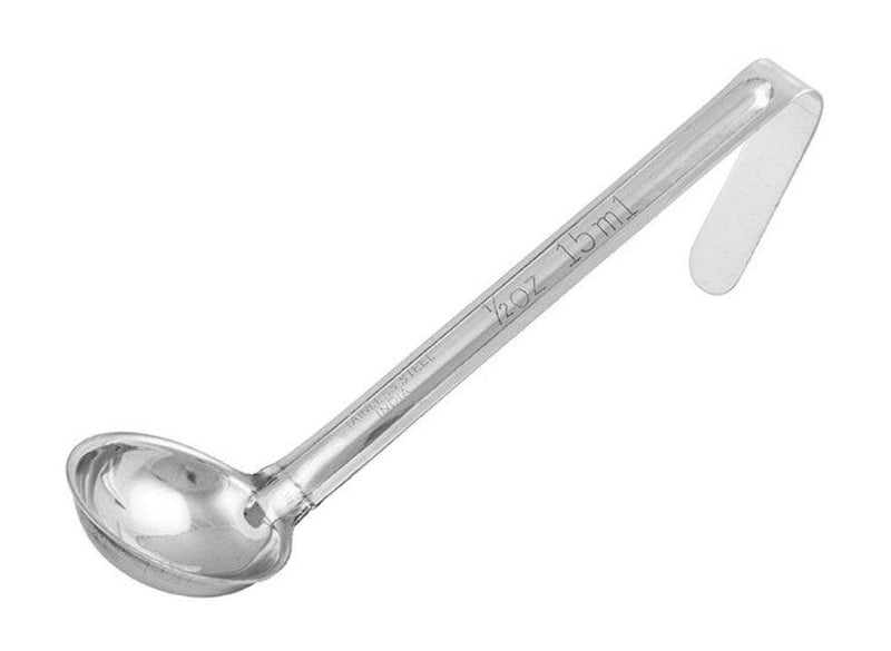 Winco One-Piece Stainless Steel Ladle With 6″ Handle - Various Sizes - Omni Food Equipment