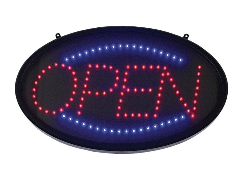 Winco Oval “Open” LED Sign - Omni Food Equipment