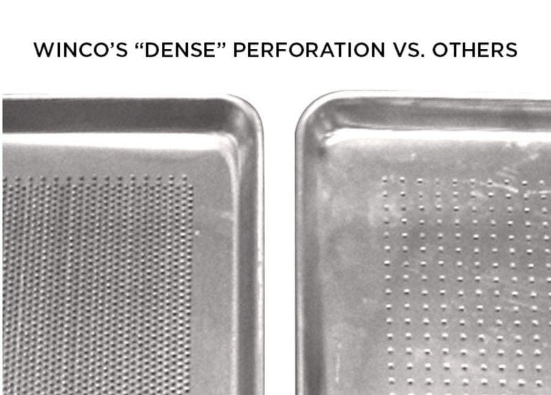 Winco Perforated 18 Gauge Aluminum Sheet Pan - Various Sizes - Omni Food Equipment