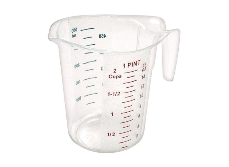 Winco Polycarbonate Measuring Cup With Colour Graduations - Various Sizes - Omni Food Equipment