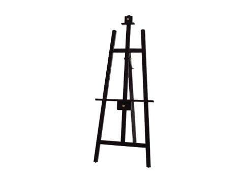 Winco Premium Tripod Display Easel - Mahogany - Omni Food Equipment