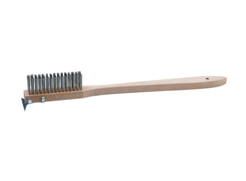 Winco Scratch Brush with Wire Bristles - Omni Food Equipment