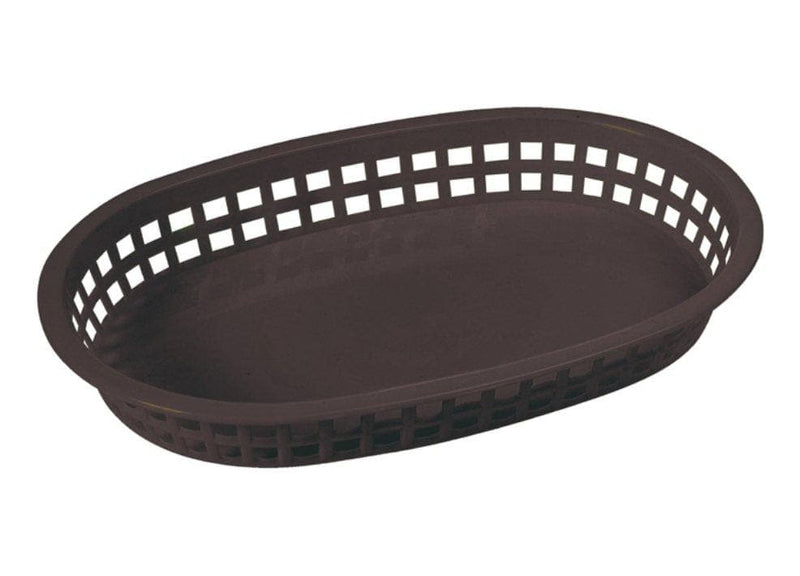 Winco Shallow Oval Platter Baskets (Pack of 12) - Various Colours - Omni Food Equipment