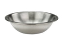 Winco Shallow Stainless Steel Heavy-Duty Mixing Bowl - Various Sizes - Omni Food Equipment