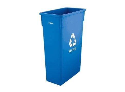 Winco Slender 23 Gal Trash Bins - Various Colours - Omni Food Equipment