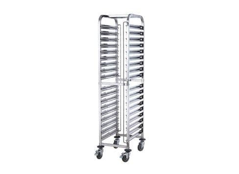 Winco SRK-36 Stainless Steel 36-Tier Steam Table Pan/Food Pan Rack - Omni Food Equipment