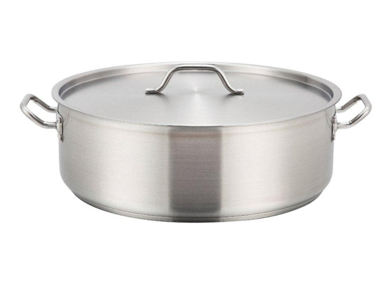 Winco Stainless Steel Brazier - Various Sizes - Omni Food Equipment