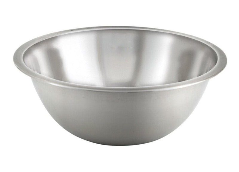 Winco Stainless Steel Economy Mixing Bowl - Various Sizes - Omni Food Equipment