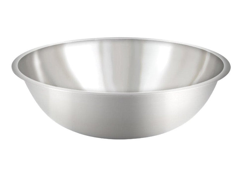 Winco Stainless Steel Economy Mixing Bowl - Various Sizes - Omni Food Equipment