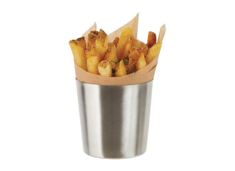 Winco Stainless Steel Fry Cup - Various Finishes - Omni Food Equipment