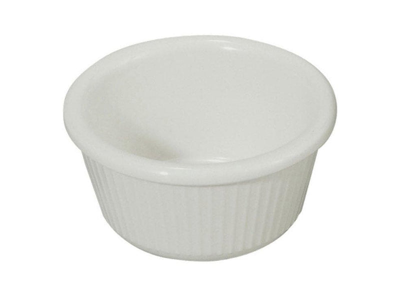 Winco White Fluted Ramekins (Pack of 12) - Various Sizes - Omni Food Equipment