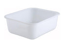 Winco White Polypropylene Mini Bin And Cover - Sold Separately - Omni Food Equipment
