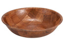 Winco Wooden Salad Bowl - Various Sizes - Omni Food Equipment